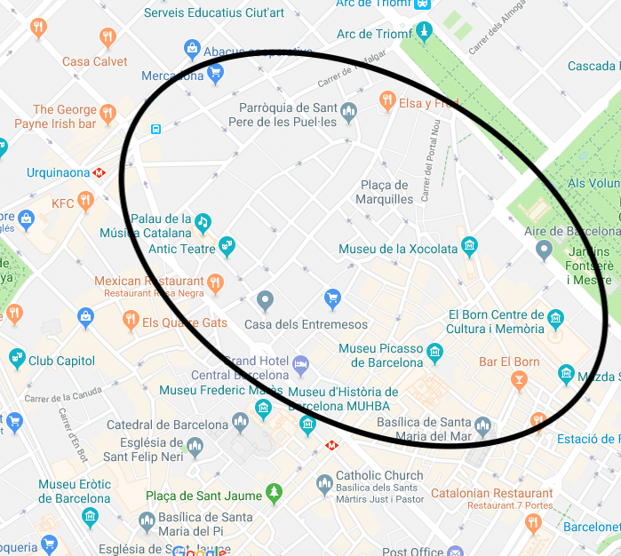 Map of Barcelona - HH Lifestyle Travel