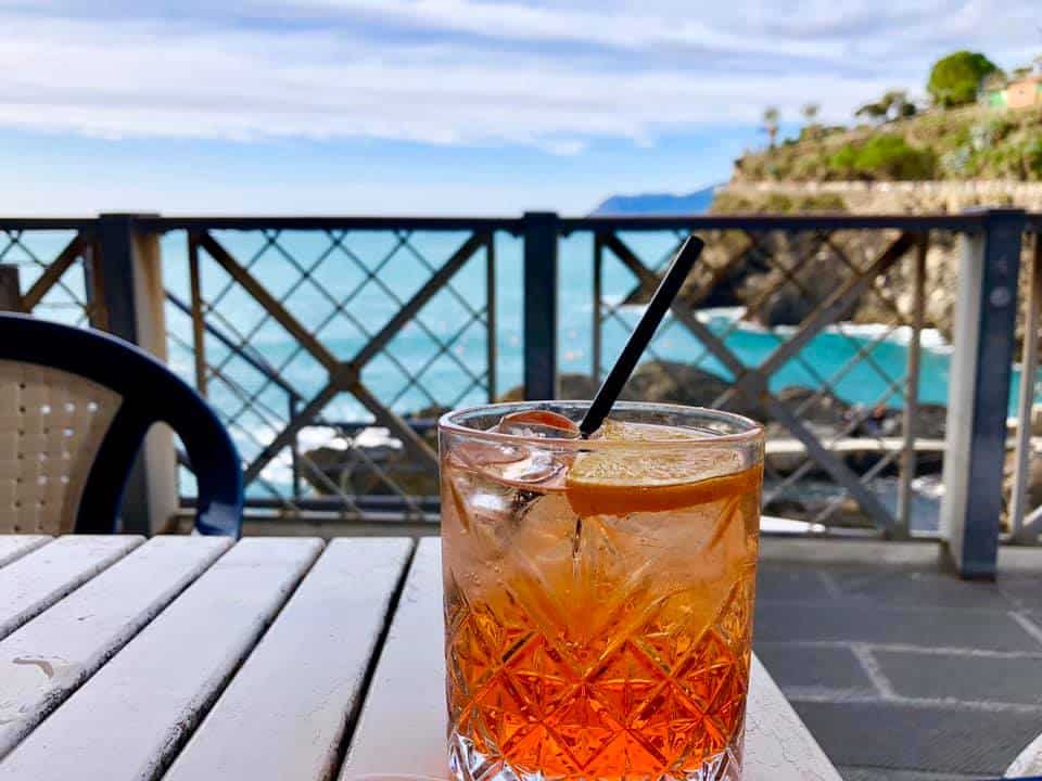 Aperol Spritz on the Cinque Terre