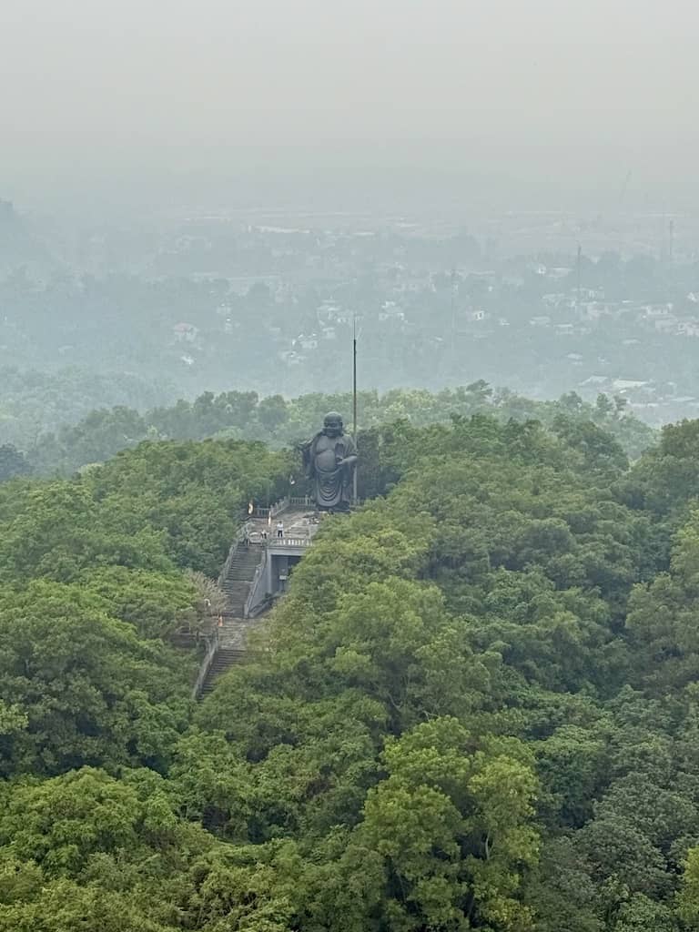 Bai Dinh Pagoda Complex - Bao Thap Tower view - Maitreya Buddha