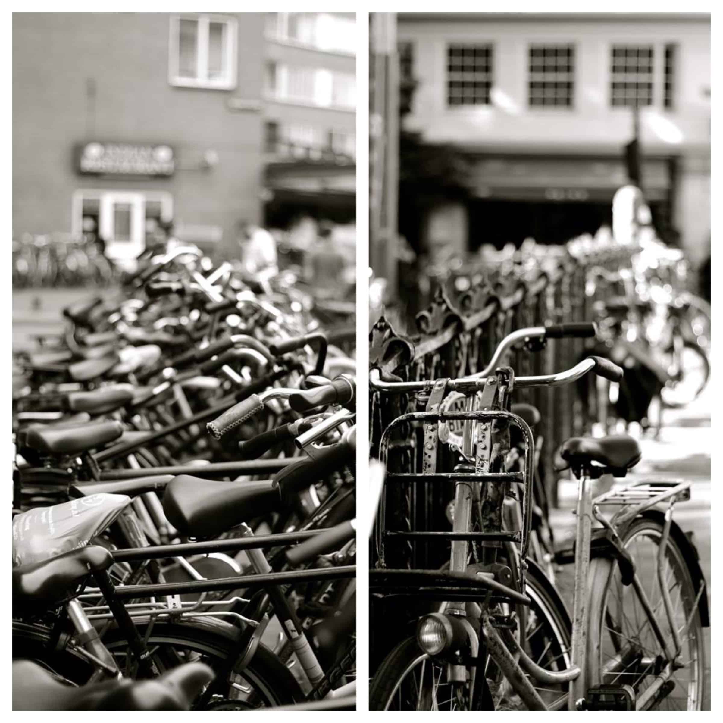 Bicycle beauty in black and white - Street Photography Amsterdam