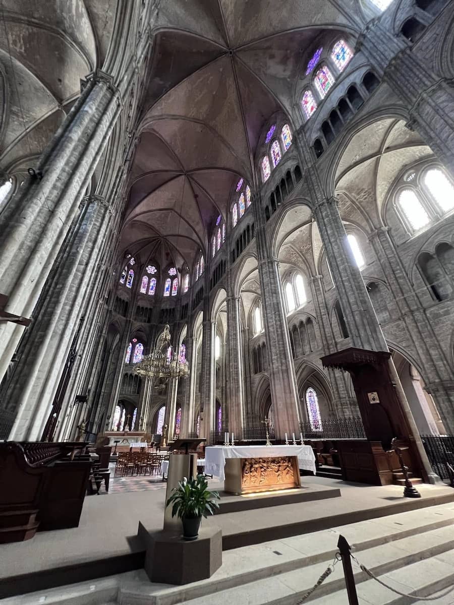 Inside of the Bourges Cathedral