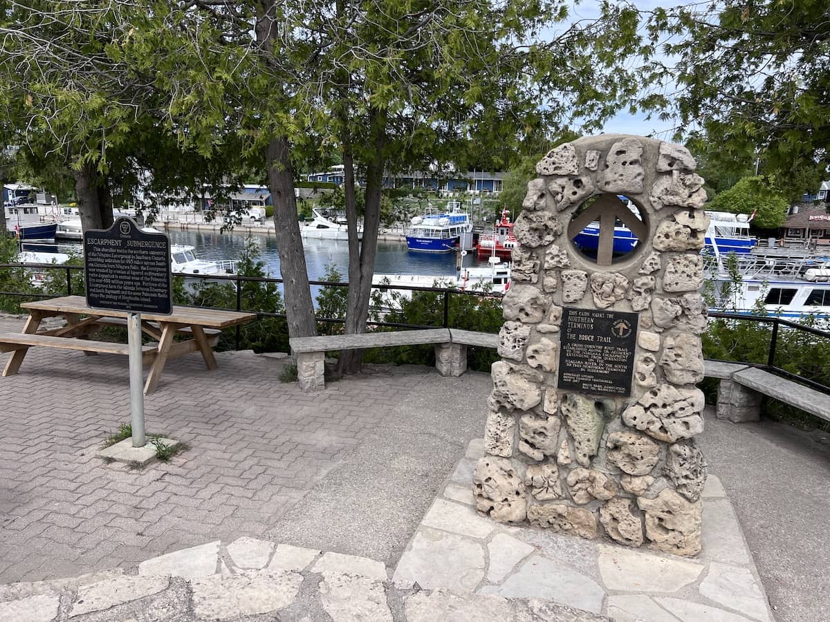 Northern end of Bruce Trail, Tobermory