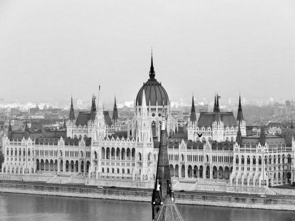Houses of Parliament in B&W
