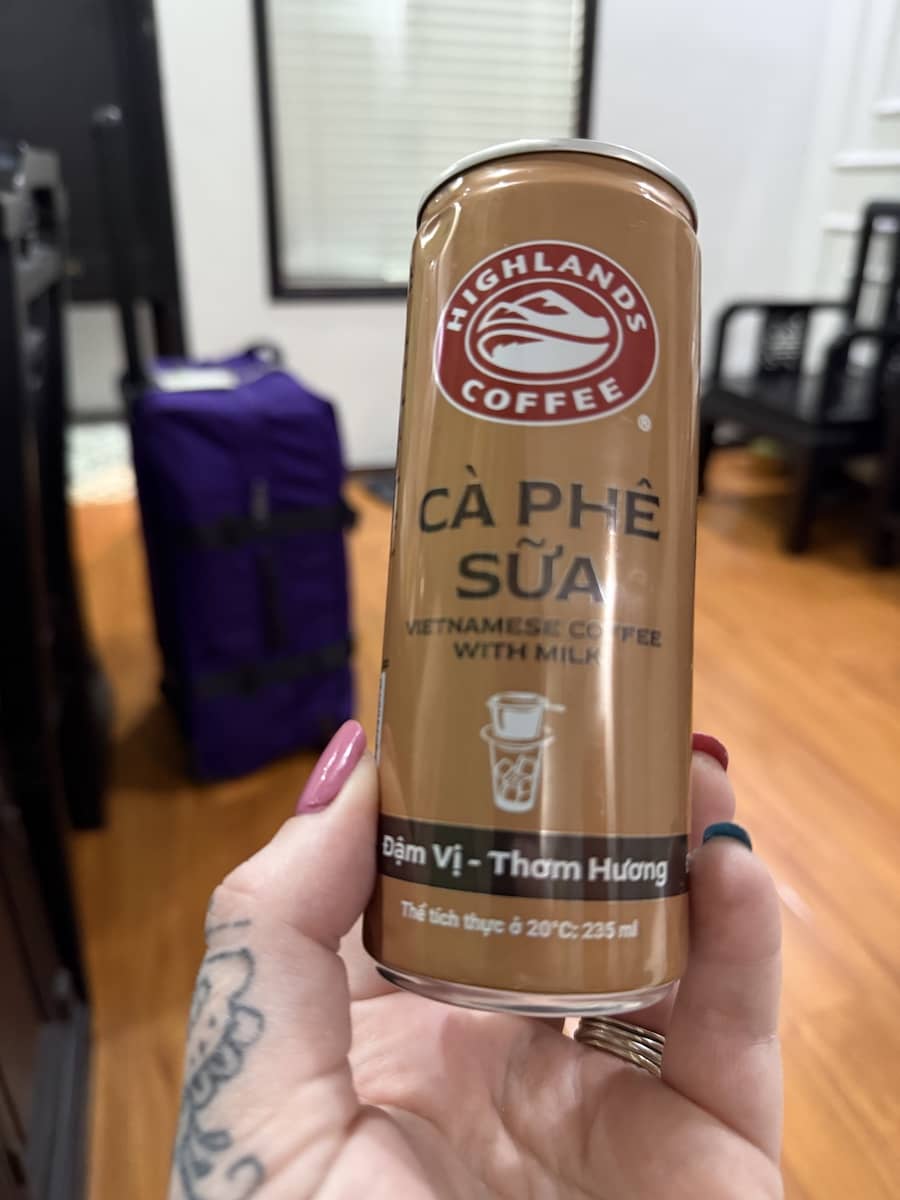 Ca Phe Sua in a can