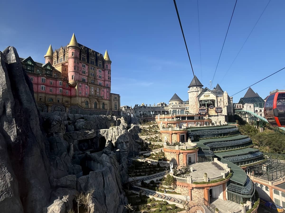 View of Ba Na Hills from the Cable Car