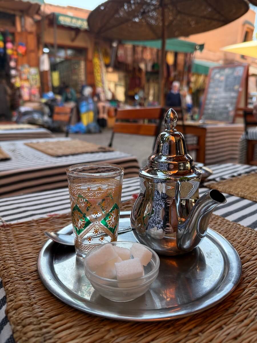 Mint tea from Cafe Chinguitti