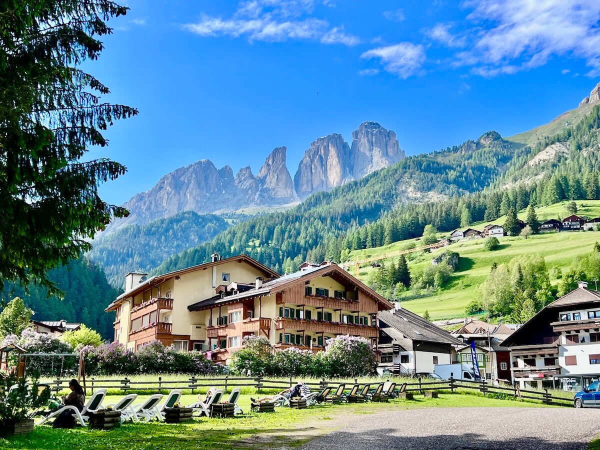 View of Grohmannspitze
from Campitello di Fassa
