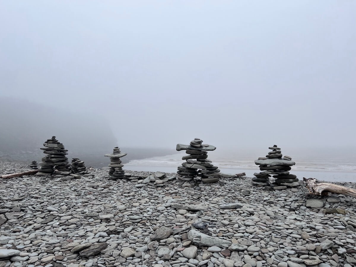 Inukshuks at Cape Enrage