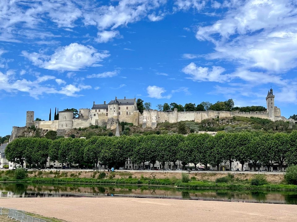 The fortified city of Chinon, Loire Valley