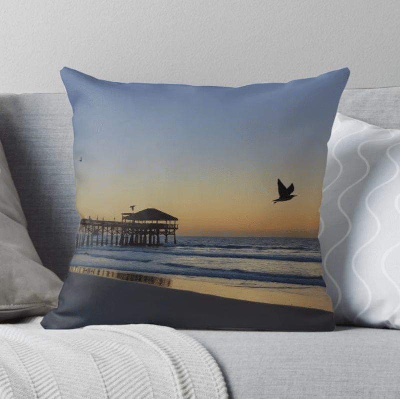 Cocoa Beach throw pillow
