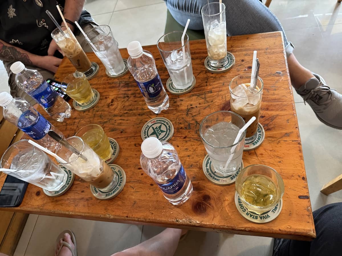 Coffee debris on a hot day, Ho Chi Minh City