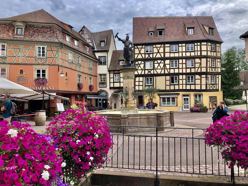 Fountain in the old town of Colmar