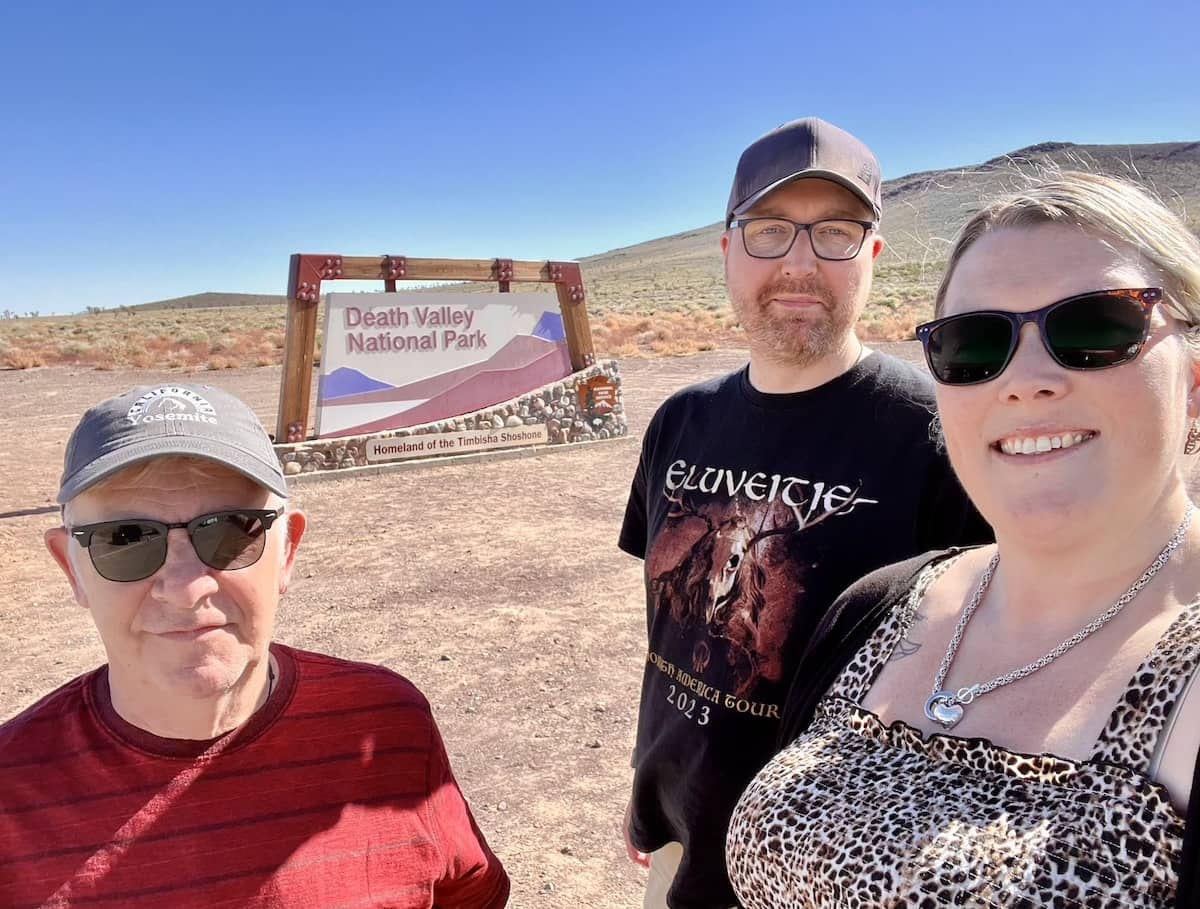 Death Valley selfie with my brother