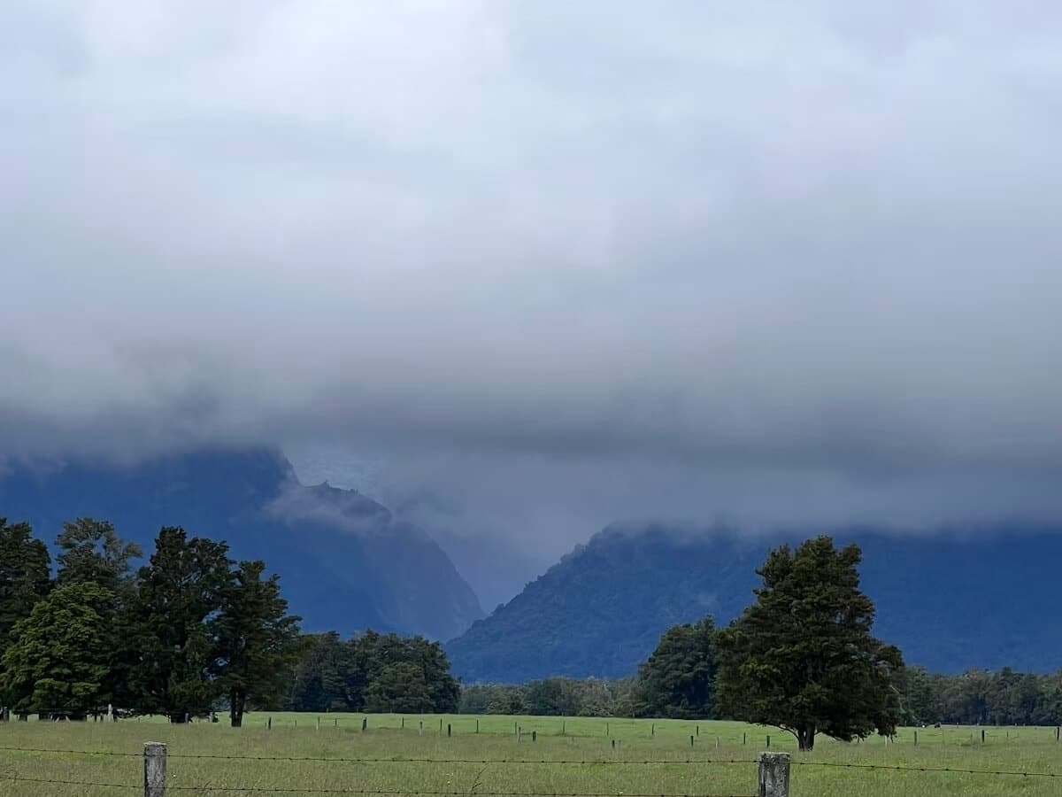 View of Fox Glacier Lookout