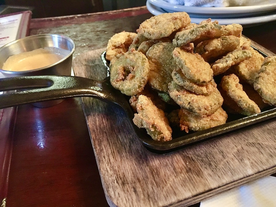 Fried Pickles at Virgil's BBQ, New York