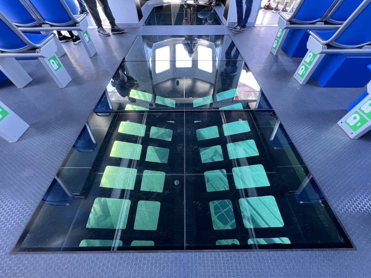 Glass-bottomed boat from Tobermory, Ontario
