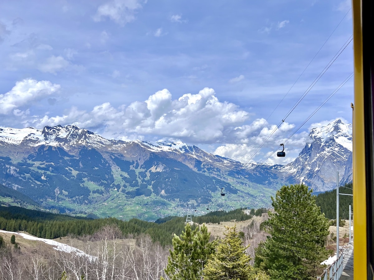 Gondola down from Kleine Sheidegg to Grindelwald