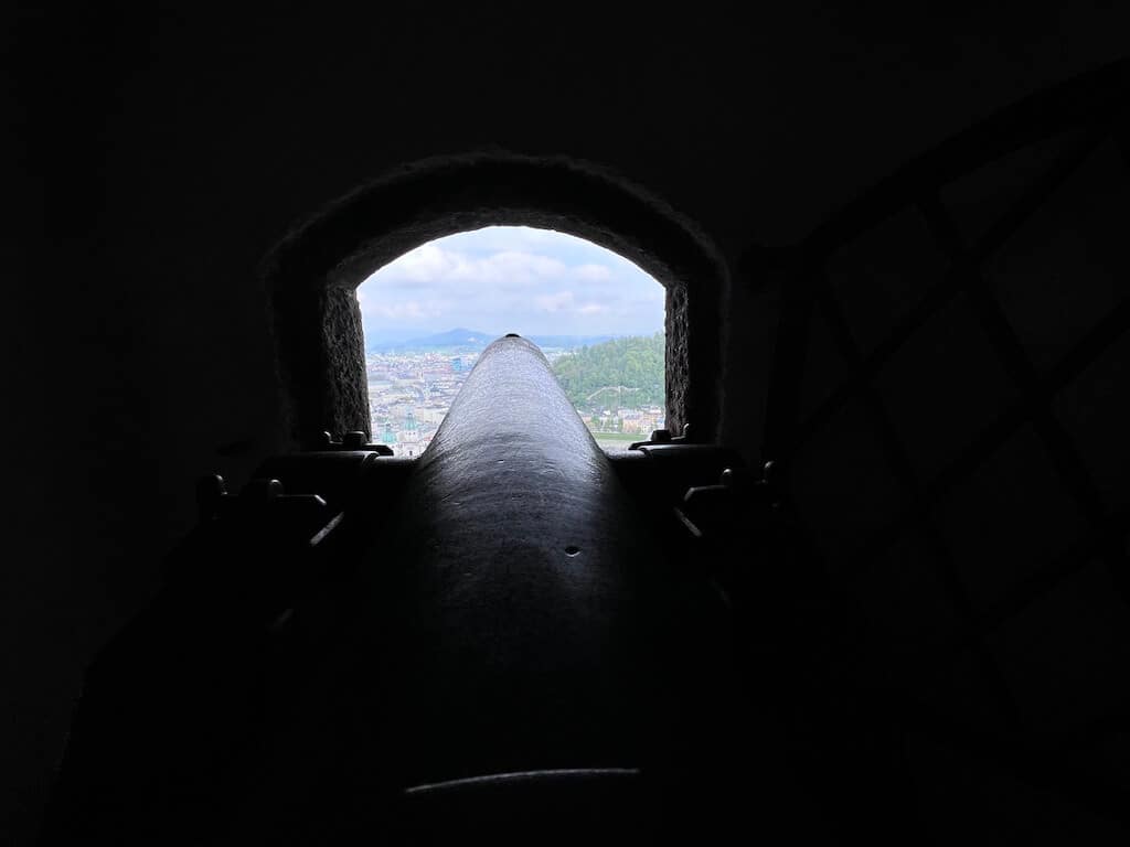 Cannon at Hohensalzburg Fortress