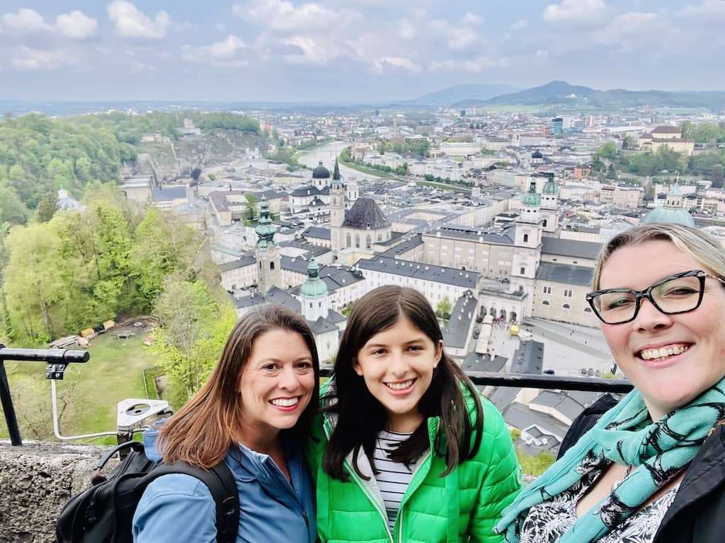 View from Hohensalzburg Fortress selfie