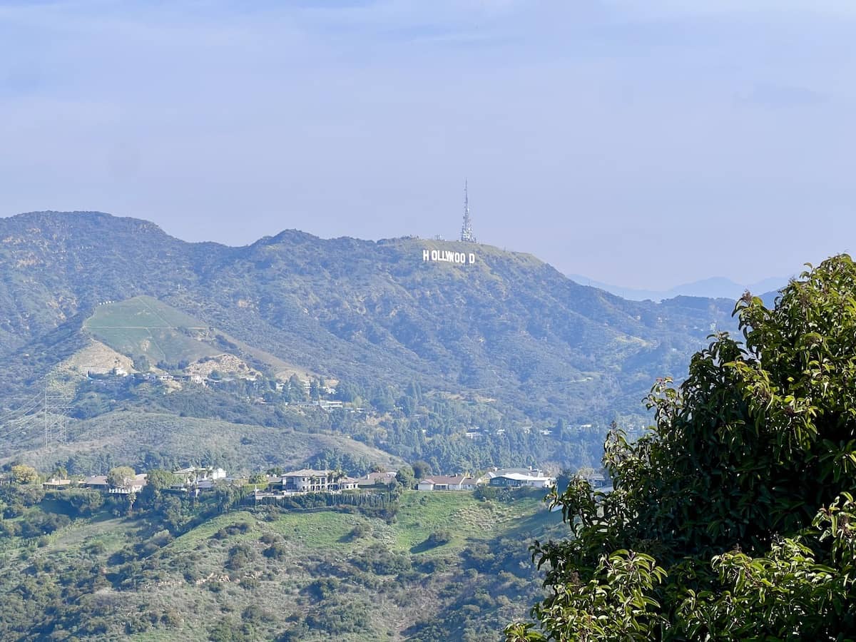 View of Hollywood Sign from Mulholland Drive