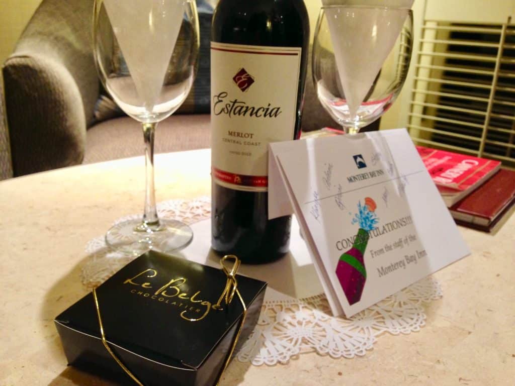 Hotel surprise from the Monterey Bay Inn