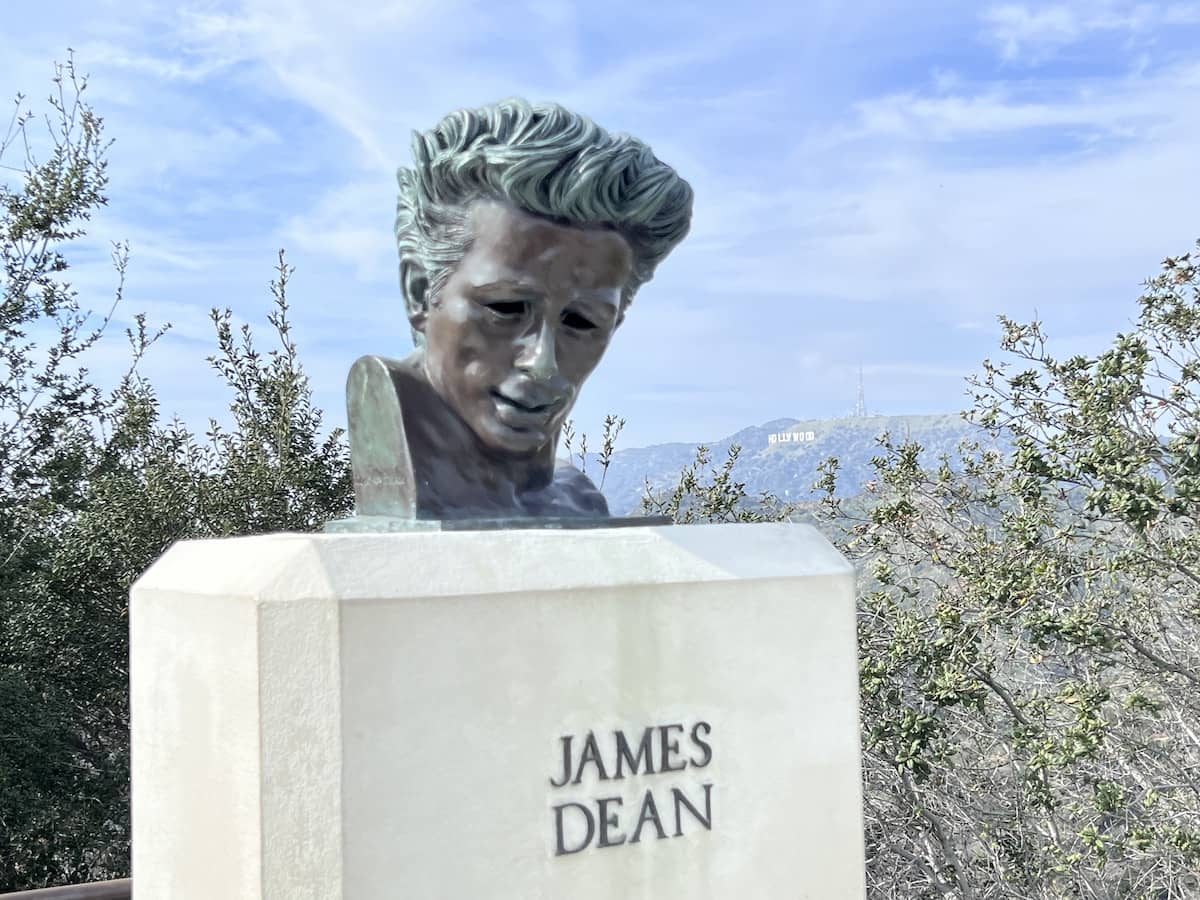 James Dean statue at Griffith Observatory