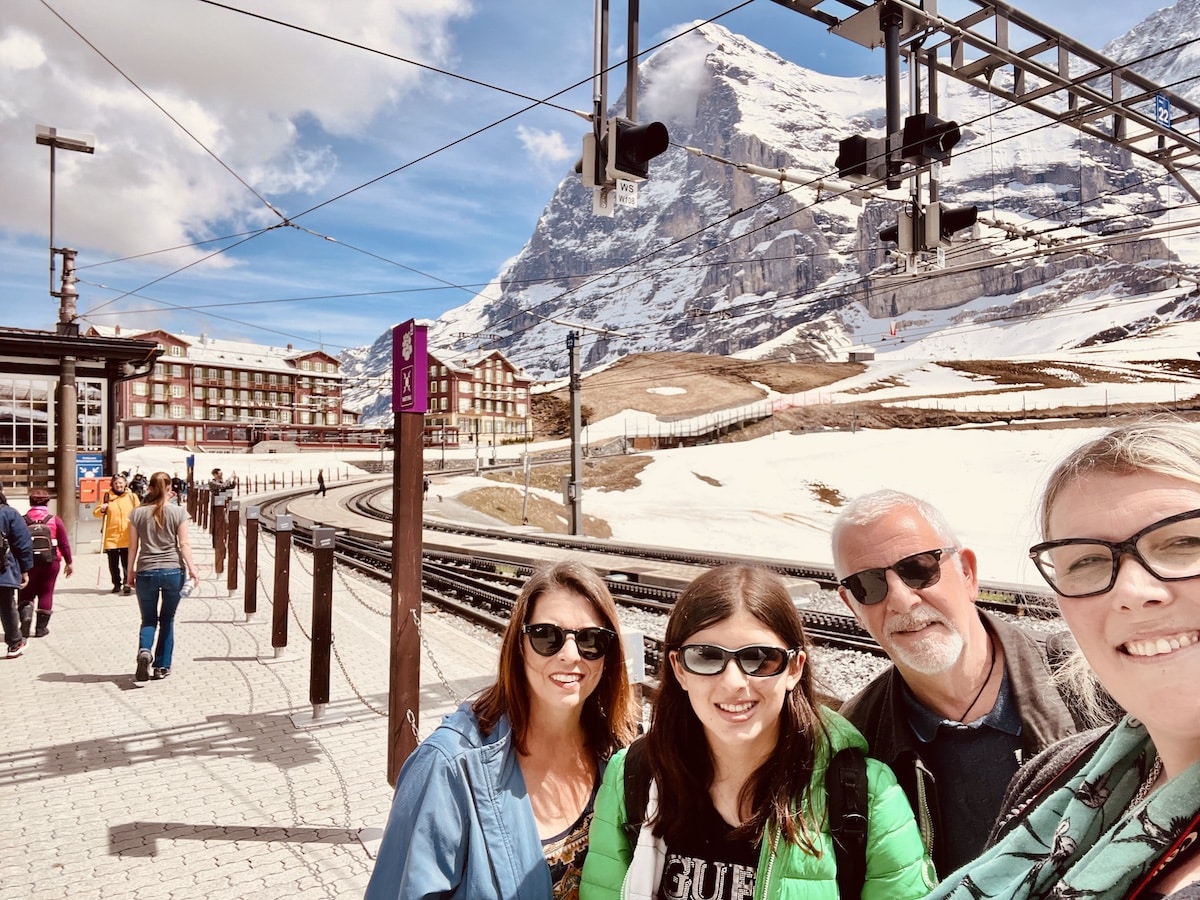 Kleine Sheidegg, Switzerland - selfie
