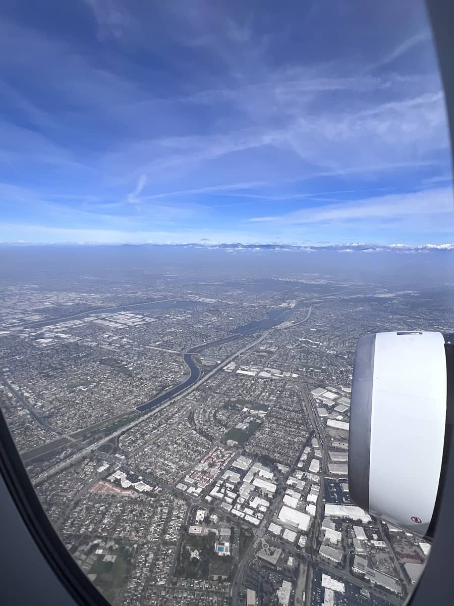 Los Angeles from the plane