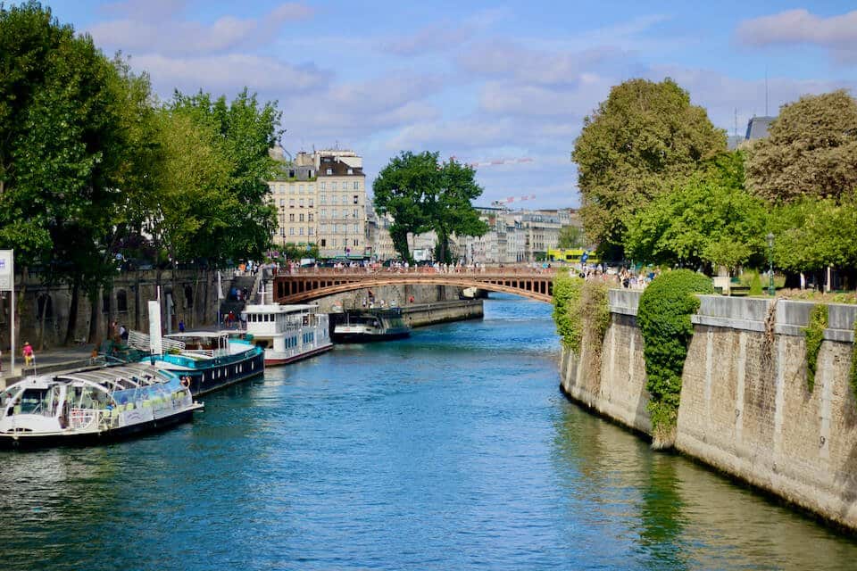 La Seine on a sunny spring day