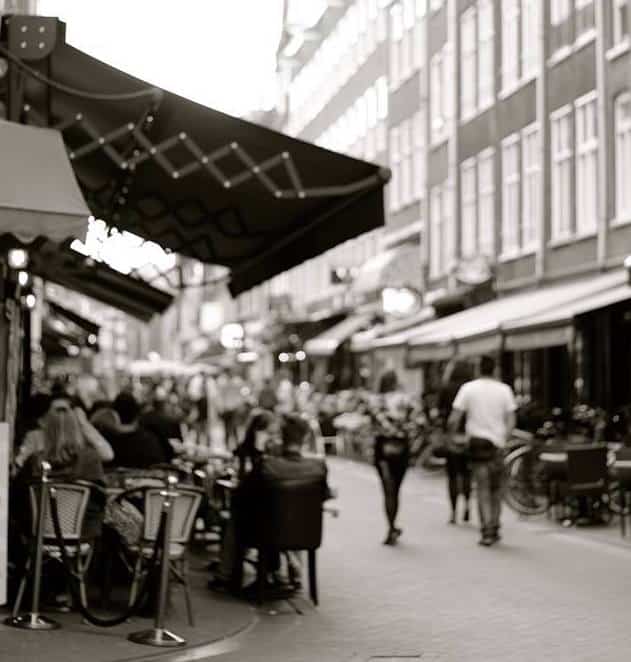 Street photography in Leidseplein, Amsterdam