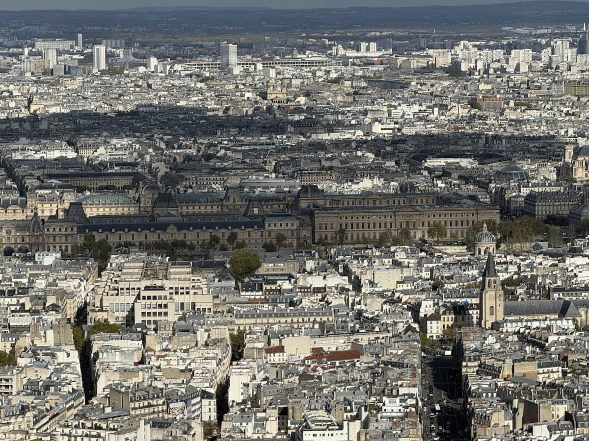 The Louvre as seen from the Montparnasse Tower