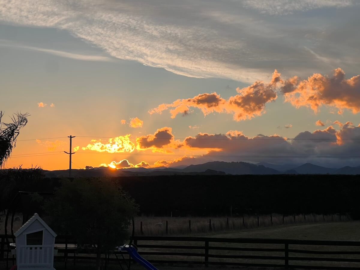 Sunset over Masterton