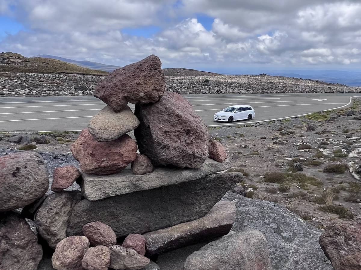 Our Mazda in Whakapapa, NZ