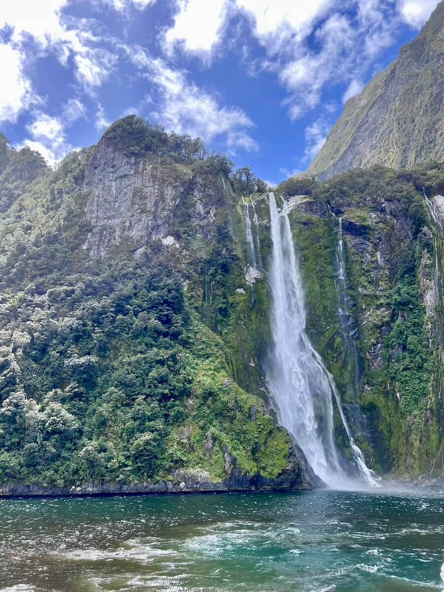 Milford Sound waterfall