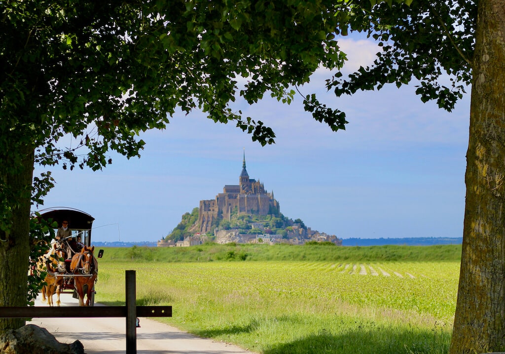 Maringotte carriage at Mont Saint-Michel