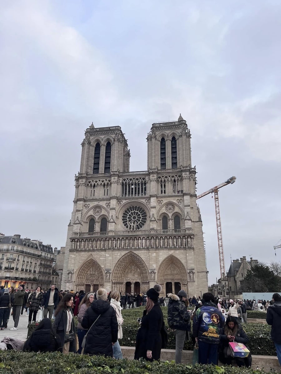 Notre Dame in December 2024 - back open again!