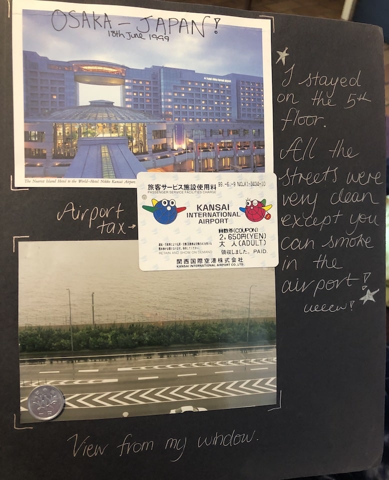 My 1999 photo album - a stopover in Osaka, Japan