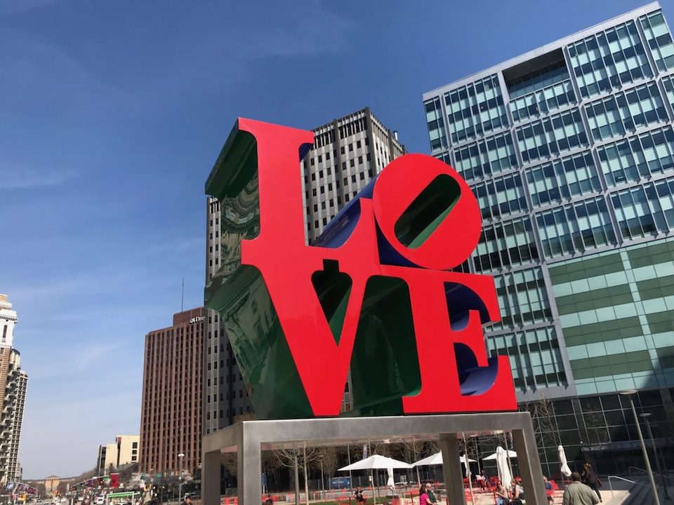 Philadelphia LOVE sign by Nicola West