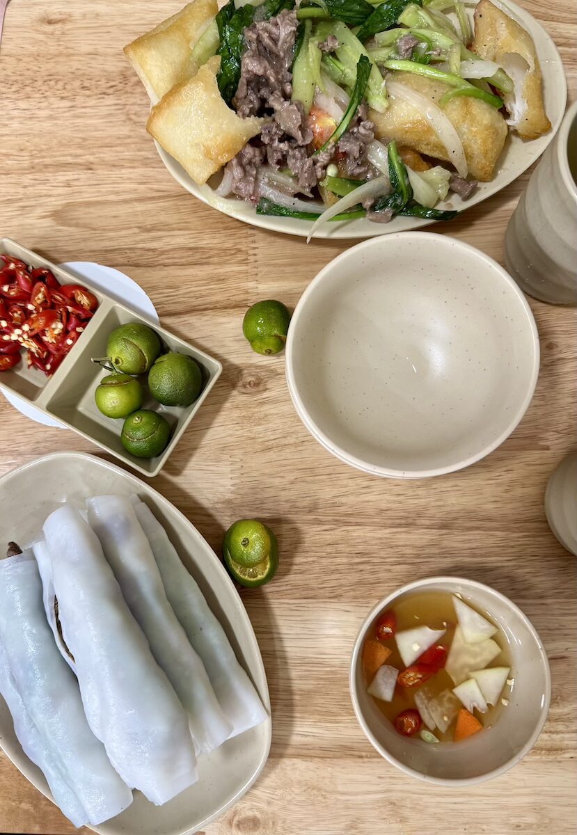 Pho Cuon and Bot Chien in Hanoi