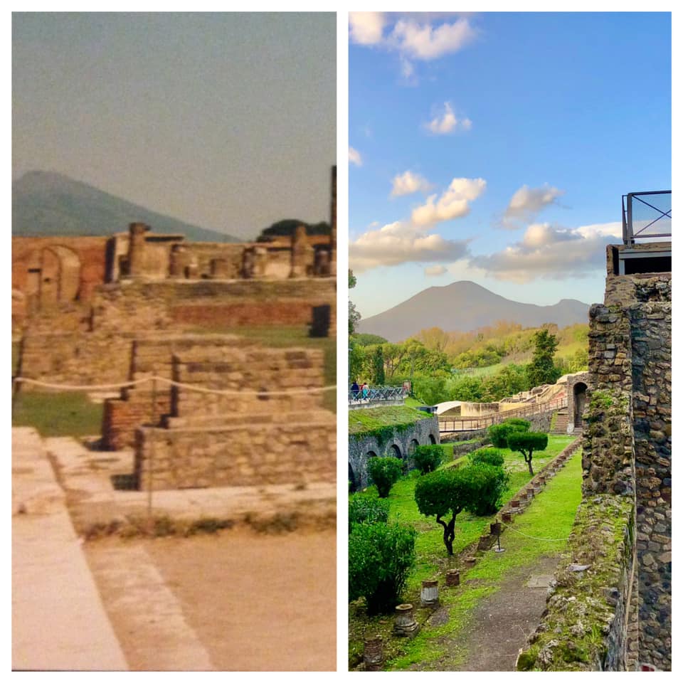 Pompeii comparison 1999 vs. 2019 - The Power of Travel