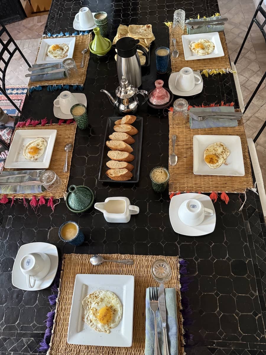 Riad Hugo breakfast