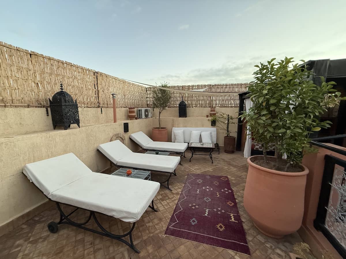 Riad Hugo roof terrace