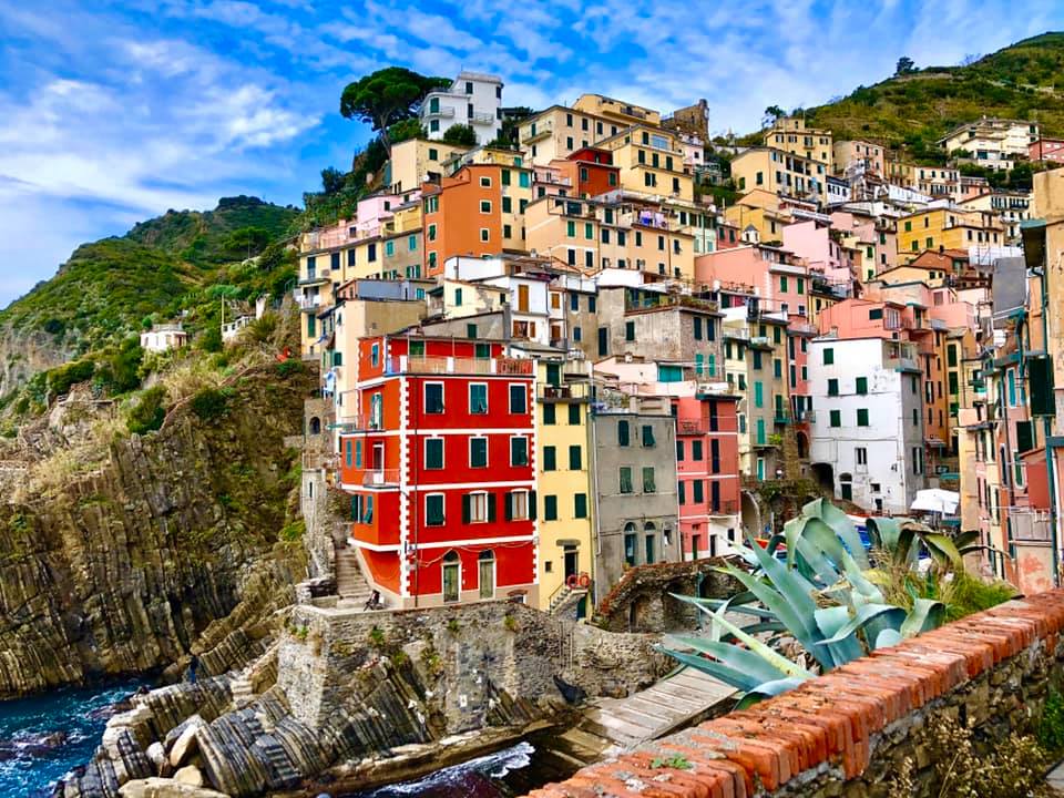 Riomaggiore from the Vista Panoramica di Rio Maggiore lookout