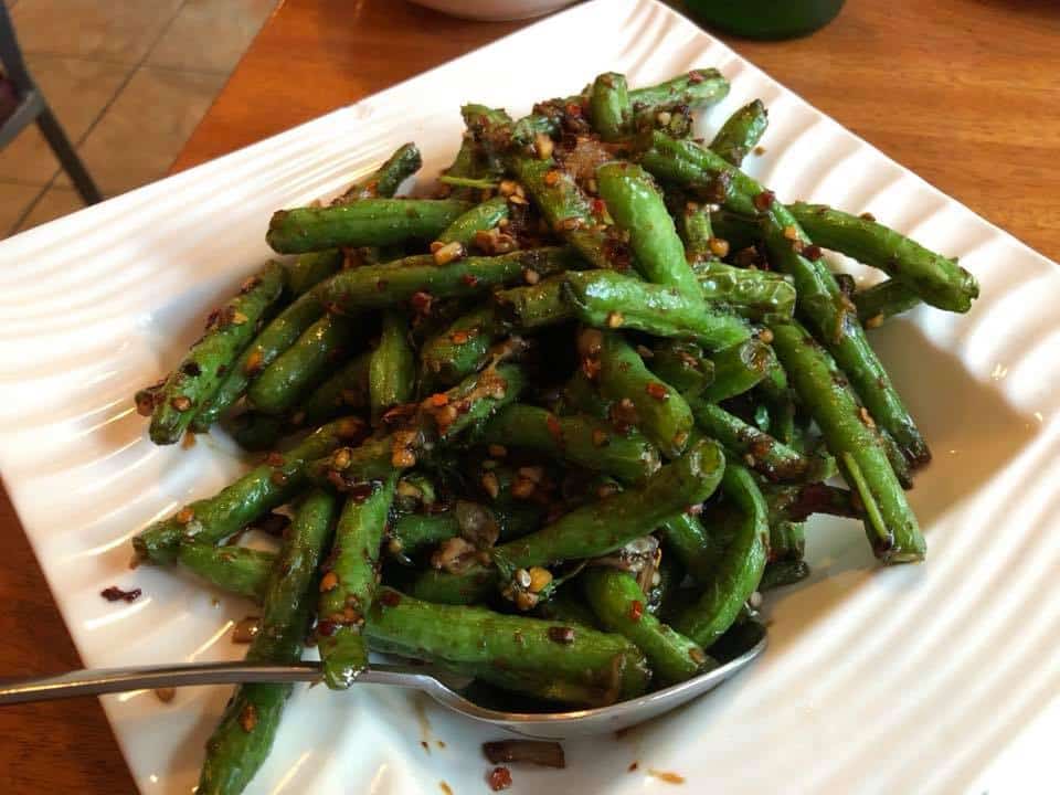 Chilli green beans from Chinatown in San Francisco