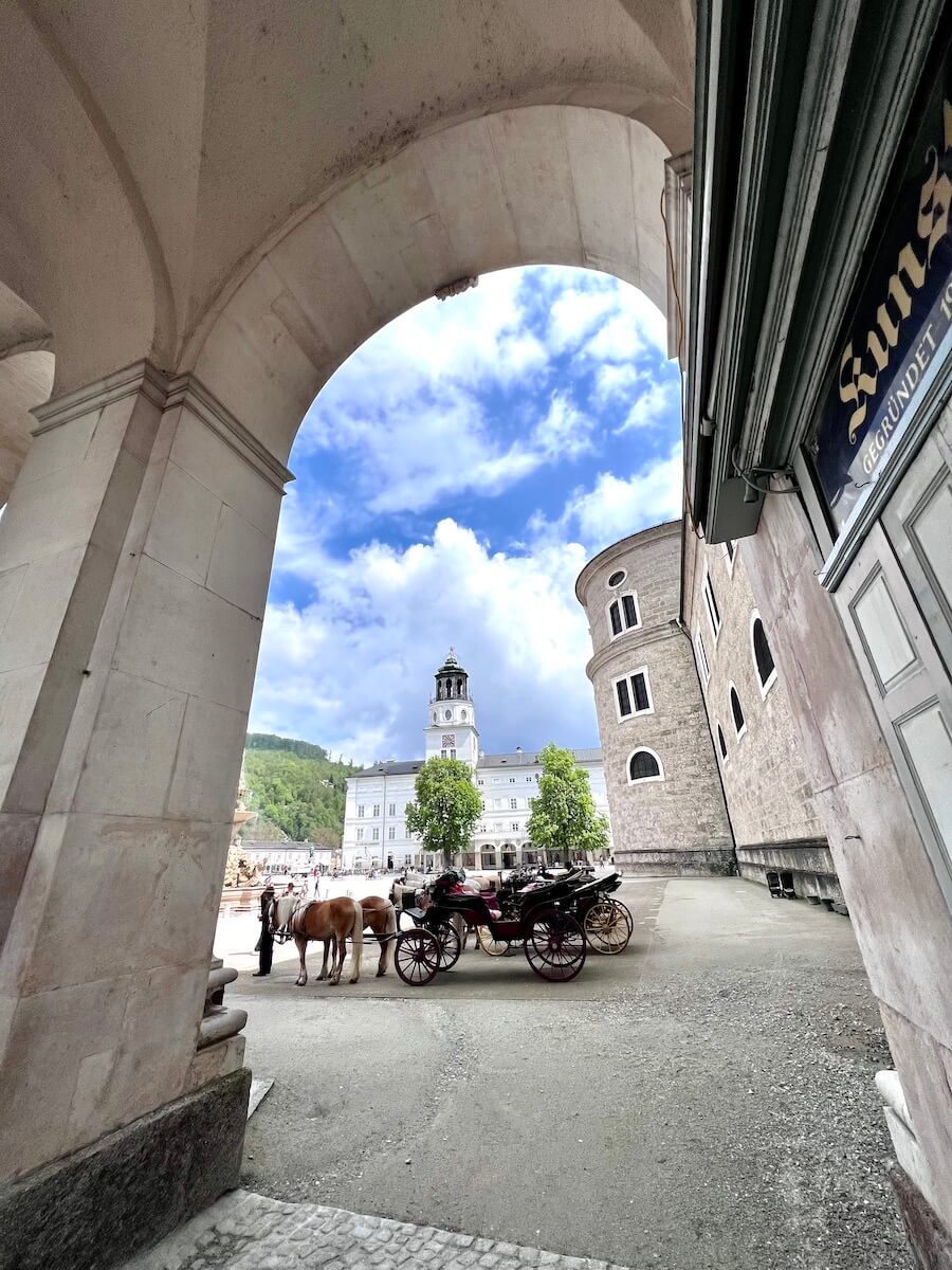 Horse and carriages in Salzburg, Austria