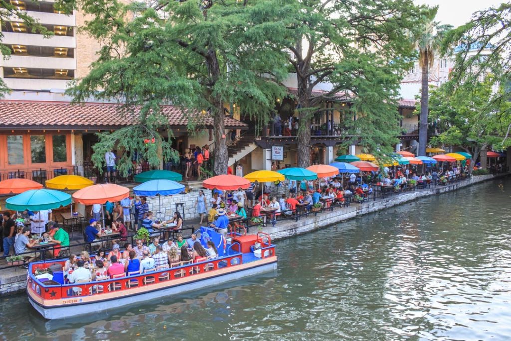 San Antonio Riverwalk - from the Dotted Globe