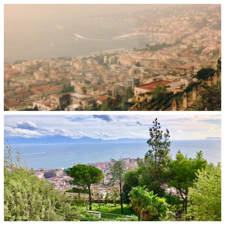 Comparison view from San Martino, Naples - The Power of Travel