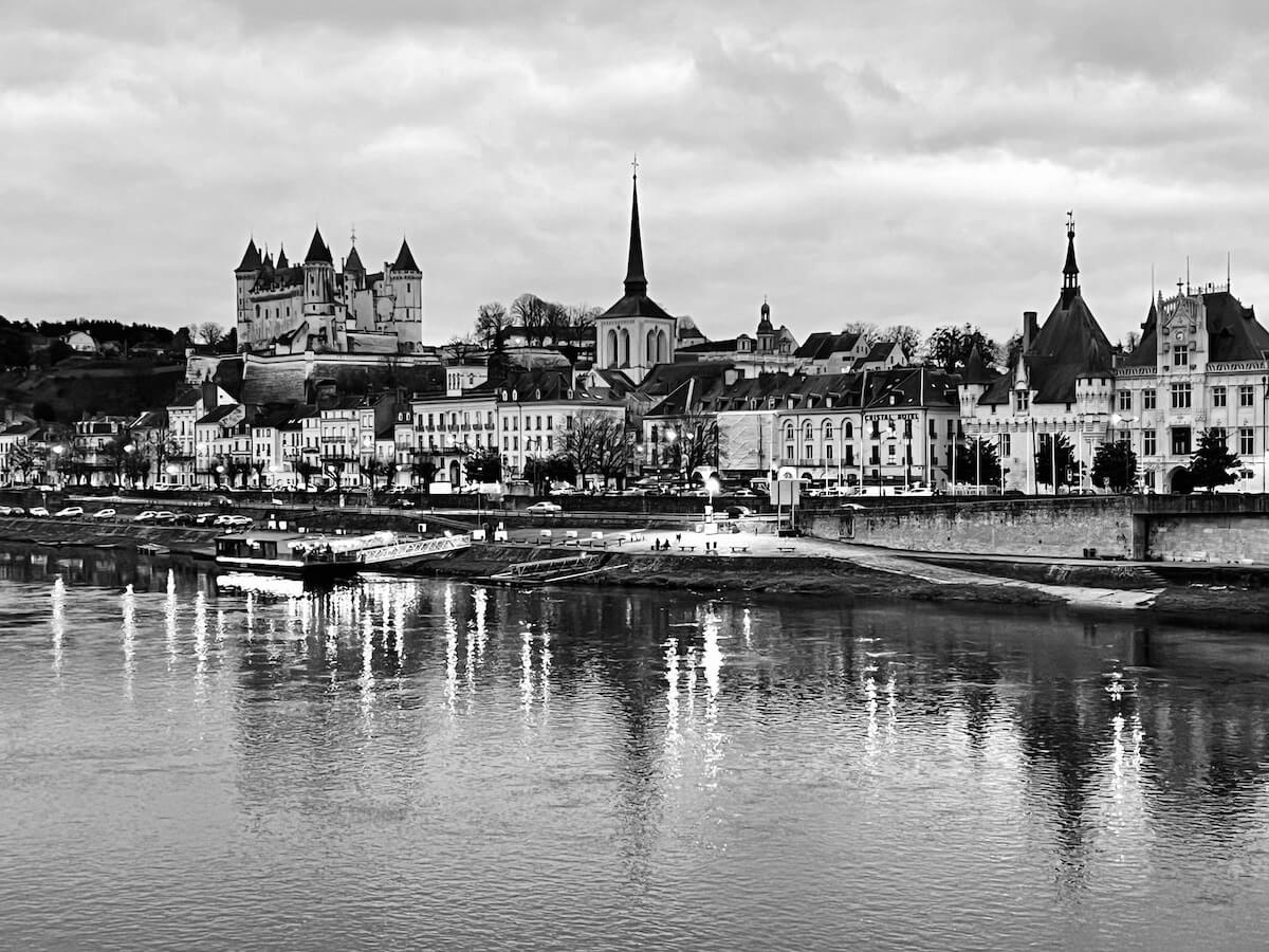 View of Saumur from across the Loire