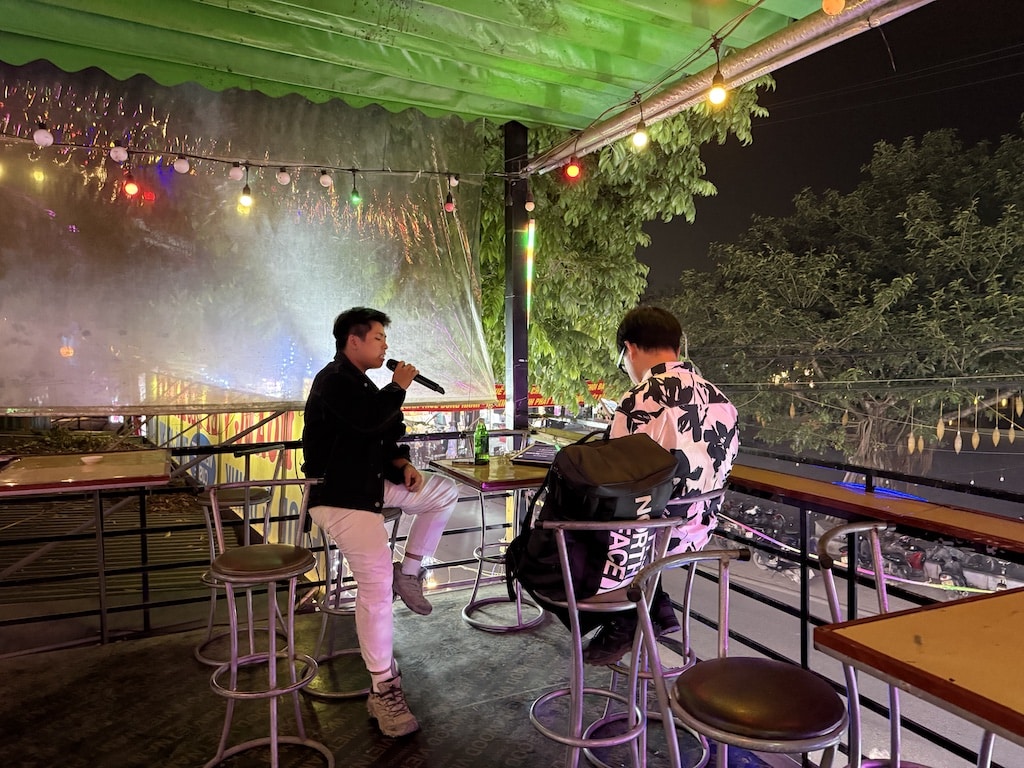 Karaoke at Harbour Busbar in Tam Coc