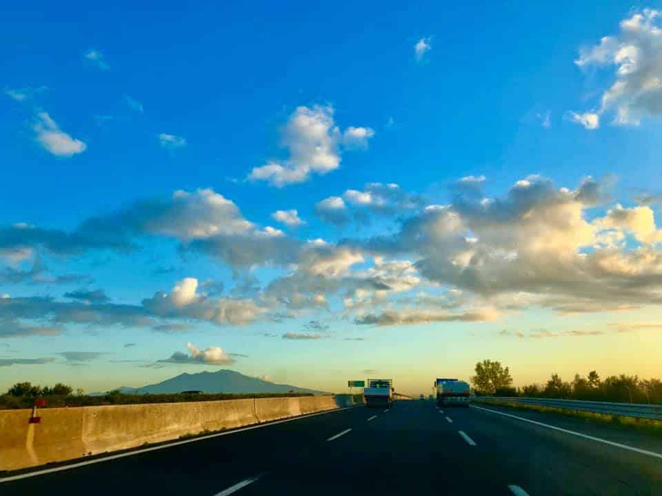 Our first glimpse of Vesuvius in 2019